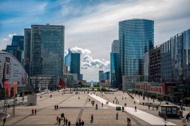 Paris 'teki La Defans Bölgesi, Büyük Kemer' den manzara, Fransa