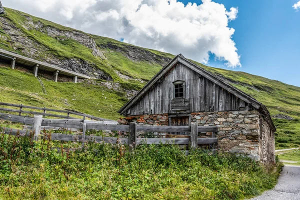 Old Traditional Alpine House Grossglockner Mountain Austria — Zdjęcie stockowe