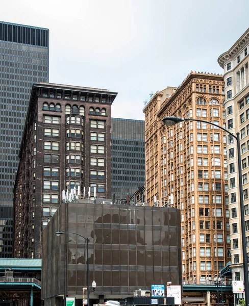 Grattacieli Nel Centro Chicago Stati Uniti — Foto Stock