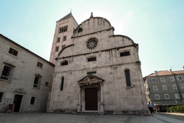 Hırvatistan 'ın Zadar kentindeki güzel ortaçağ kilisesi Aziz Mary