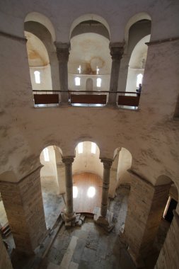 Hırvatistan 'ın Downton Zadar kentindeki antik yuvarlak kilise azizi Donatus' un içinde