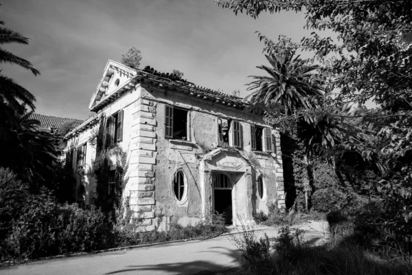 Abandoned Former Hotel Dubrovnik Croatia Left Jugoslavian War 1991 — Stockfoto