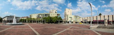 Karadağ 'ın başkenti Podgorica' daki Cumhuriyet Meydanı