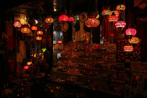 Una Pequeña Tienda Bazar Centro Mostar Por Noche Bosnia Herzegovina — Foto de Stock