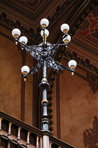 Interior Famous Dohany Street Synagogue Budapest Hungary — стоковое фото