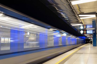 Münih, Bavyera, Almanya 'daki gelecekteki metro istasyonu Muenchener Freiheit