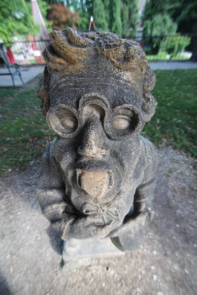 Bizarre Little Dwarf Statues Park Salzburg Austria — Fotografia de Stock