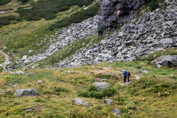 Egy Idős Házaspár Túrázik Hegyekben Kaprun Közelében High Tauern Nemzeti — Stock Fotó