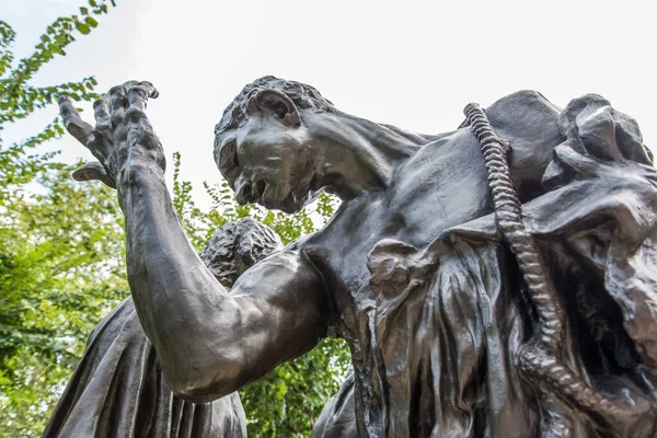 Philadelphia Usa August 2019 Famous Sculpture Auguste Rodin Burghers Calais — ストック写真