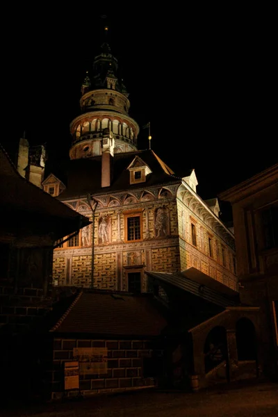 捷克共和国Cesky Krumlov的中世纪风格城堡 — 图库照片