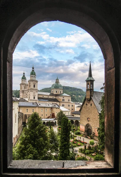 잘츠부르크 대성당의 교회와 오스트리아의 — 스톡 사진