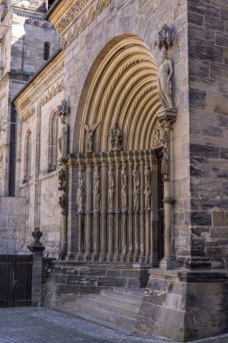 Almanya, Bavyera 'daki Bamberg Katedrali' nin Kapıları