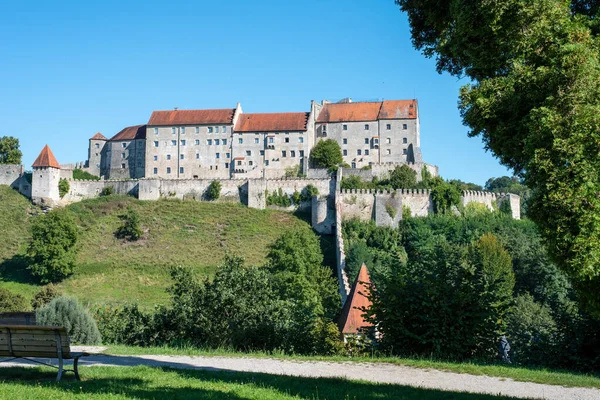 德国巴伐利亚的Burghausen城堡 世界上最长的城堡 — 图库照片