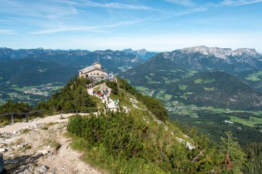 Kehlsteinhaus 'tan Alplere, Obersalzberg' e, Berchtesgarden 'a, Almanya' ya