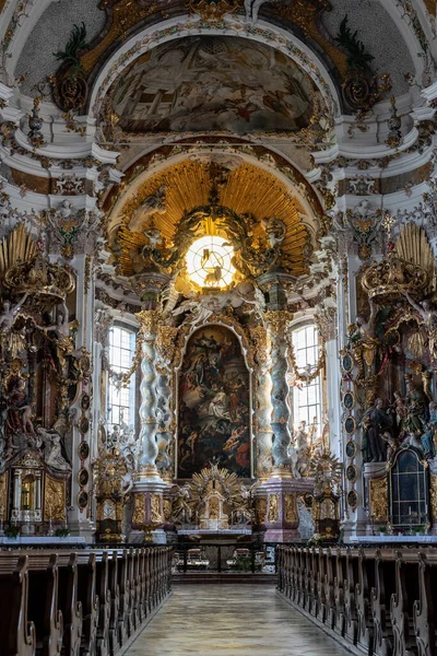 Presbytère Une Ancienne Église Baroque Typique Bavière Allemagne — Photo