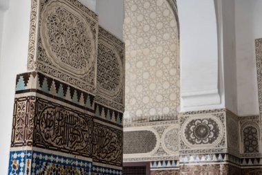 Büyük Mosquee de Paris, Fransa 'da güzel bir duvar süslemesi.