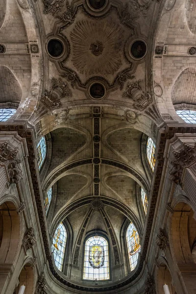 Paris Fransa Aziz Sulpice Kilisesi Nin Muhteşem Tavanı — Stok fotoğraf