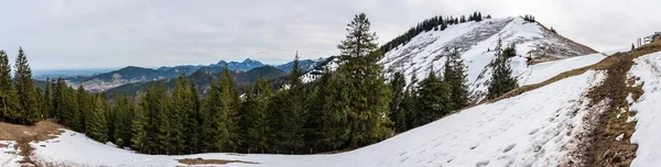 Wandern Vorfrühling Den Bayerischen Alpen Tegernsee — Stockfoto