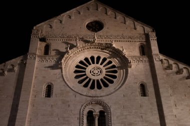 Aydınlatılmış Katedral San Sabino Bari, Güney İtalya