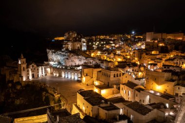 Güney İtalya 'da, Matera' daki ünlü Aziz Peter Caveoso Kilisesi.