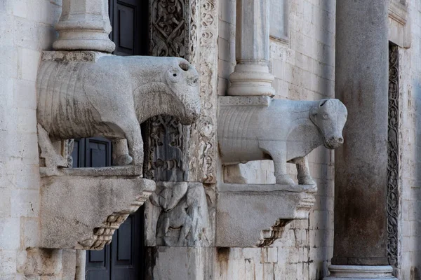 Facade Iconic Basilica San Nicola Downtown Bari Italy — Foto de Stock