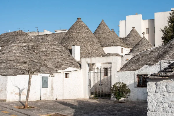 Historic Trulli Dwellings Alberobello Southern Italy — Stockfoto