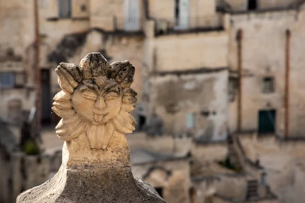 Roof Decoration House Downtown Matera Southern Italy — ストック写真