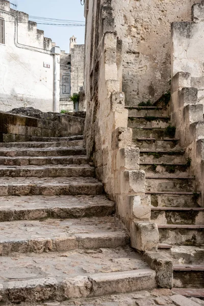 Stairway Historic Downtown Matea Italy — Stockfoto