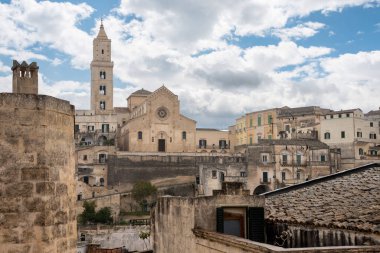 View on the cathedral of Matera, Italy
