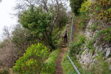 İtalya 'nın tanrıların yolundan Amalfi sahilinin kıyı şeridi