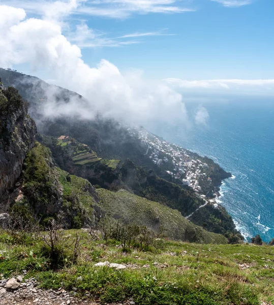 Shoreline Scenic Amalfi Coast Path Gods Italy — Photo