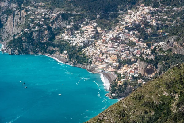 Shoreline Scenic Amalfi Coast Path Gods Italy — 스톡 사진