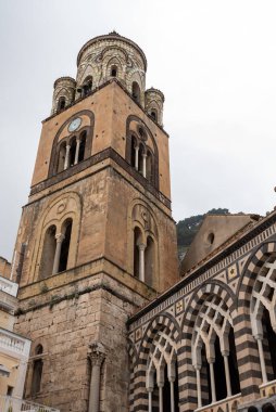 İtalya, Amalfi 'deki Ortaçağ Saint Andrew Katedrali' nin Geçidi