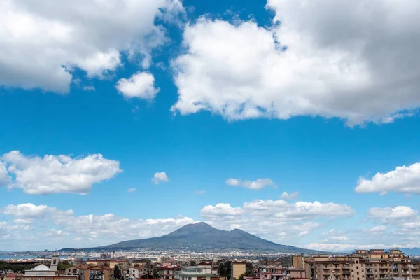 Panoramisch Uitzicht Vesuviusberg Steden Stabia Pompeii Voor Zuid Italië — Stockfoto
