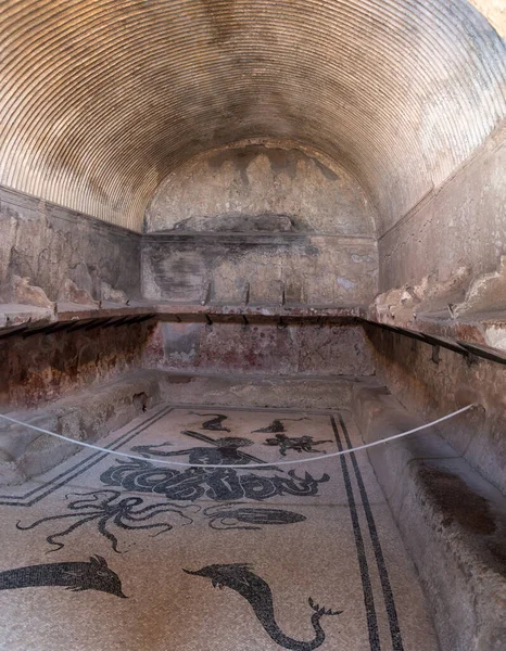 Herculaneum Italy May 2022 Ancient Men Themral Baths Roman City — Foto de Stock