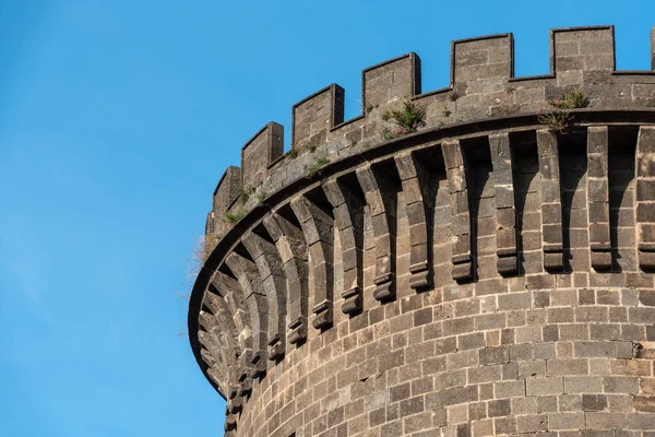 Iconic Mediaeval Fortress Castel Nuovo Downtown Naples Southern Italy — 스톡 사진
