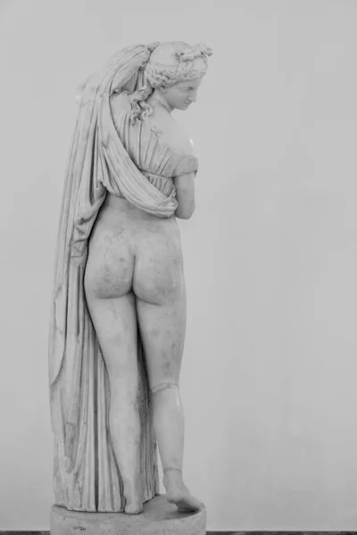 Naples Italy May 2022 Backside Ancient Roman Statue Showing Naked — Stockfoto