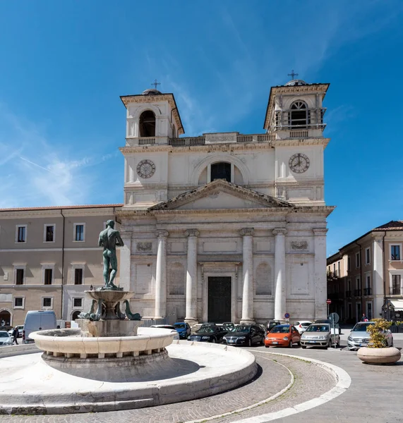 Front Cathedral San Massimo Aquila Abruzzo Italy — ストック写真