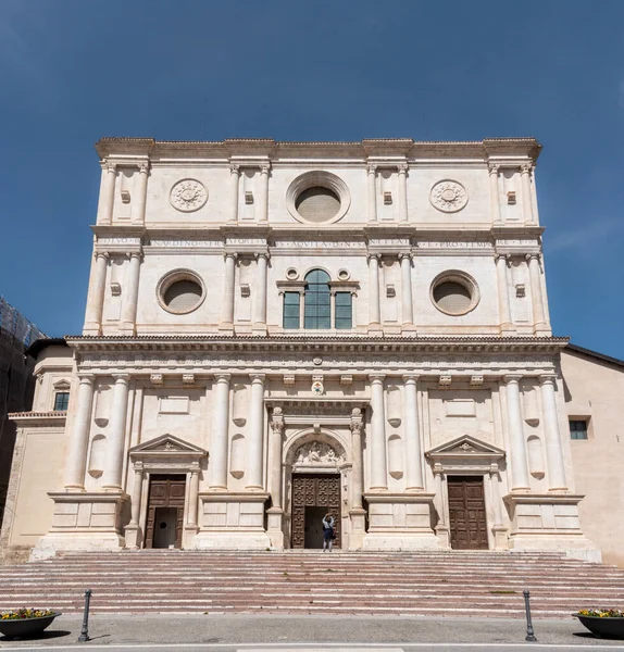 Renaissance Portal Basilica San Bernardino Aquila Abruzzo Italy — ストック写真