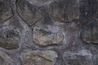 Eski gri taş ve harç duvarı arkaplan dokusu