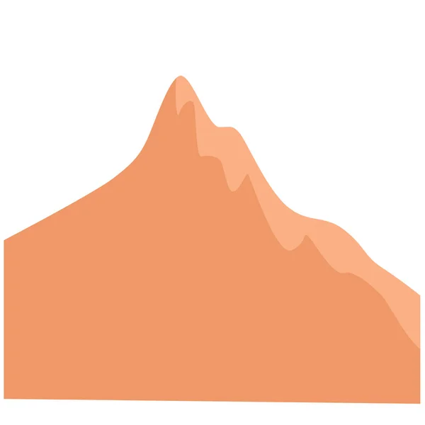 Dune Désertique Élément Design Logo — Image vectorielle