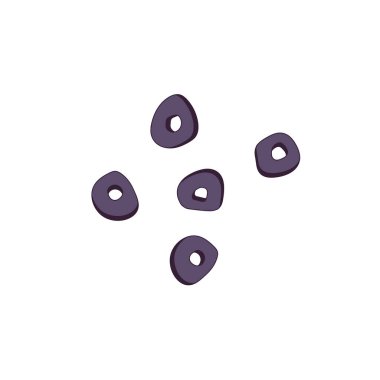 Bir dizi zeytin dilimi. Elementler, yemek malzemeleri..