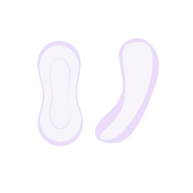 Adet dönemi için tek kullanımlık iç çamaşırları. Kadın hijyen malzemesi..