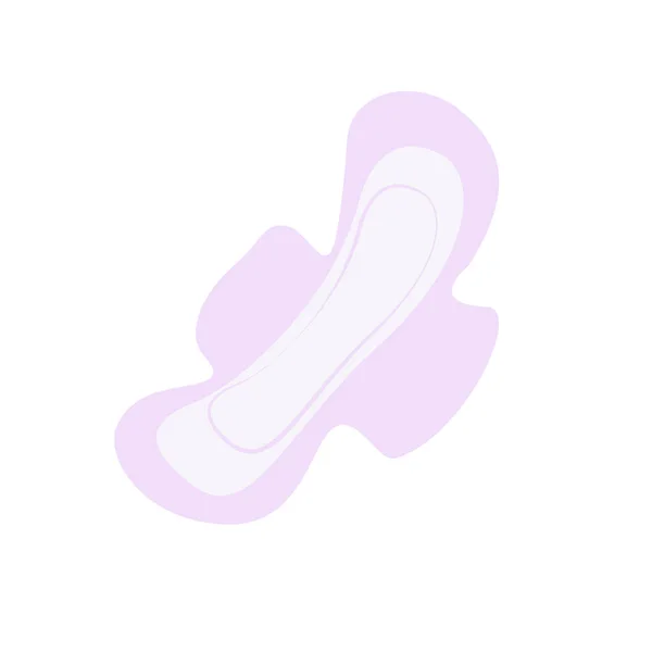 Disposable Menstrual Pad Feminine Hygiene Item — Stockový vektor