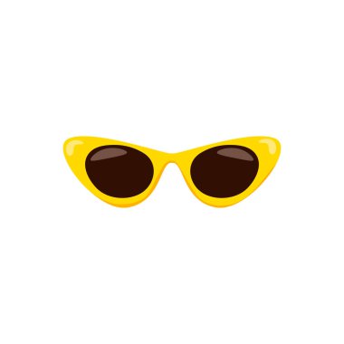 Cat eye sunglasses. Simple vector illustration, design element clipart
