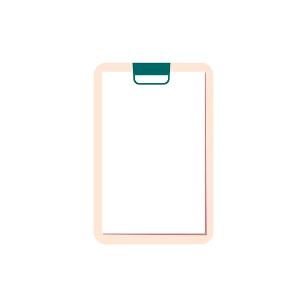 Tablet Blank Sheet Vector Design Element — Image vectorielle