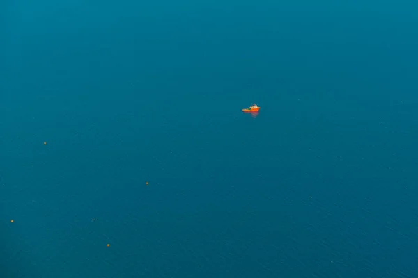 Анталія Туркей Чудовий Вигляд Корабель Середземному Морі Міста Анталія Сонячний — стокове фото