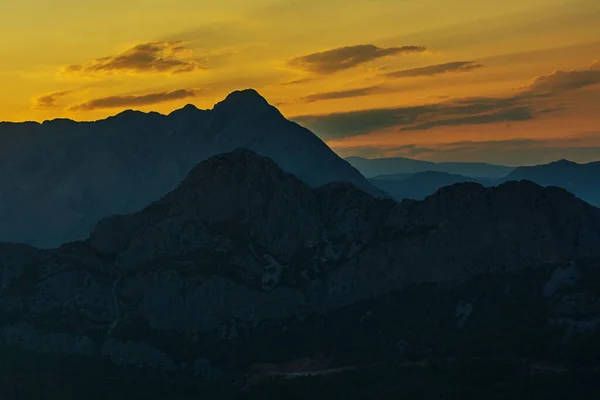 Antalya Turquie Paysage Avec Vue Sur Montagne Depuis Station Supérieure — Photo