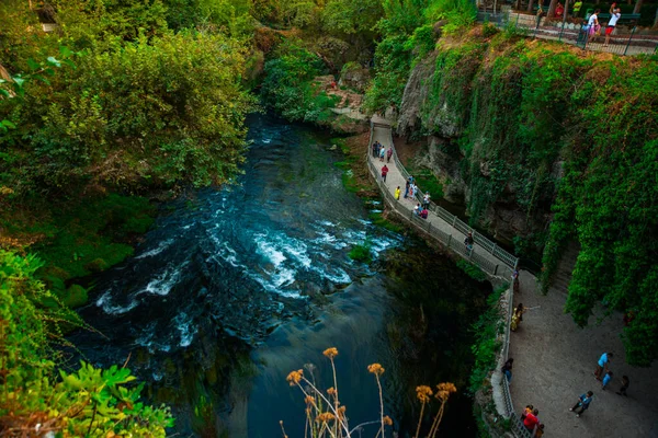 Antalya Türkei Oberer Duden Wasserfall Und Naturpark Der Stadt Antalya — Stockfoto