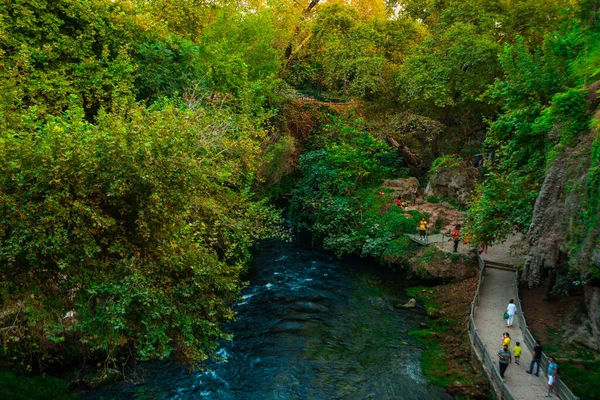 Antalya Turchia Cascata Del Duden Superiore Parco Naturale Nella Città — Foto Stock